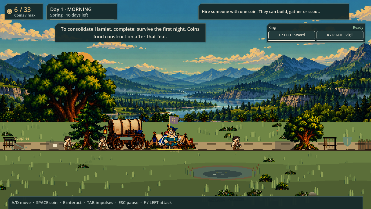 The screen at commit f3efeac, on October 7, 2026, with the game's interface.